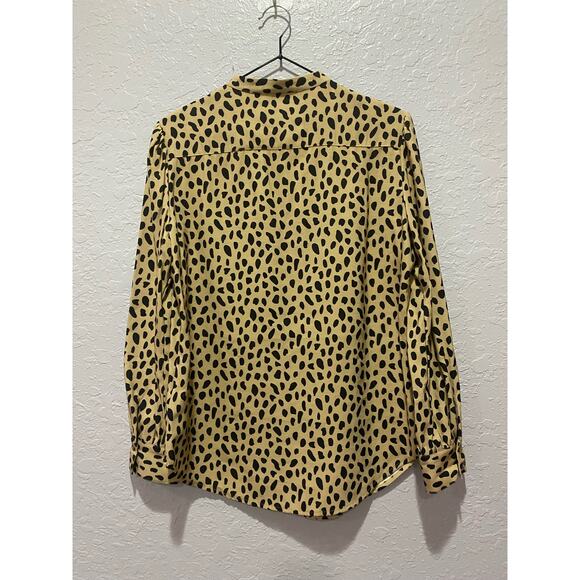 UNTUCKit Long Sleeve Leopard Print Top Women's Size 4 - Picture 9 of 9